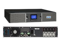 Eaton 9PX 1500i RT2U Netpack - Onduleur (montable sur rack / externe) - CA 200/208/220/230/240 V - 1500 Watt - 1500 VA - RS-232, USB, Ethernet 10/100/1000 - connecteurs de sortie : 8 - PFC - 2U 9PX1500IRTN