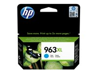 HP 963XL - 22.77 ml - à rendement élevé - cyan - original - cartouche d'encre - pour Officejet Pro 9010, 9012, 9014, 9015, 9016, 9019, 9020, 9022, 9025 3JA27AE#301