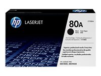 HP 80A - Noir - original - LaserJet - cartouche de toner (CF280A) - pour LaserJet Pro 400 M401, MFP M425 CF280A