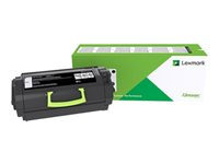 Lexmark 622HE - À rendement élevé - noir - original - cartouche de toner Entreprise Lexmark - pour Lexmark MX710, MX711, MX810, MX811, MX812 62D2H0E